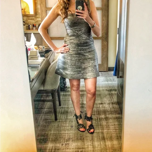 Herve Leger | Dresses | Herve Leger Bandage Flare Dress | Poshmark